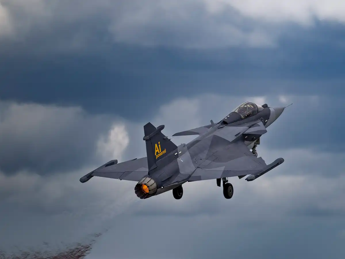 Saab achieves AI milestone with Gripen E